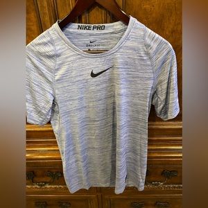 Men’s size small Nike Pro dri-fit light blue/white tee.exc cond Bundle